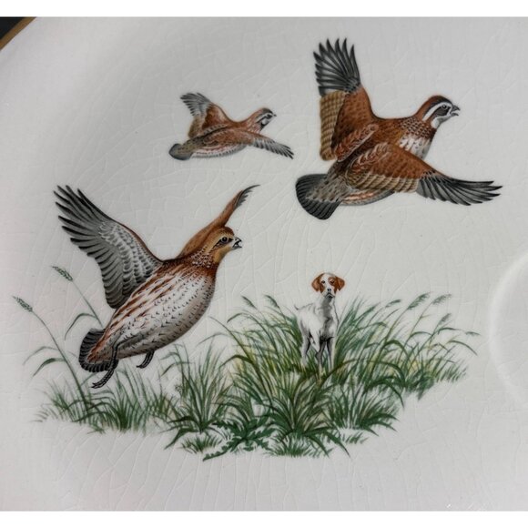 Georgina China Snack Plate & Tea Cup Set Breakfast Luncheon Cabincore Birds - Picture 4 of 13